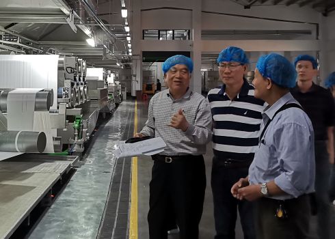 市工信委员莅临裕忠(福建)新材料科技有限公司“数字化车间”现场认定